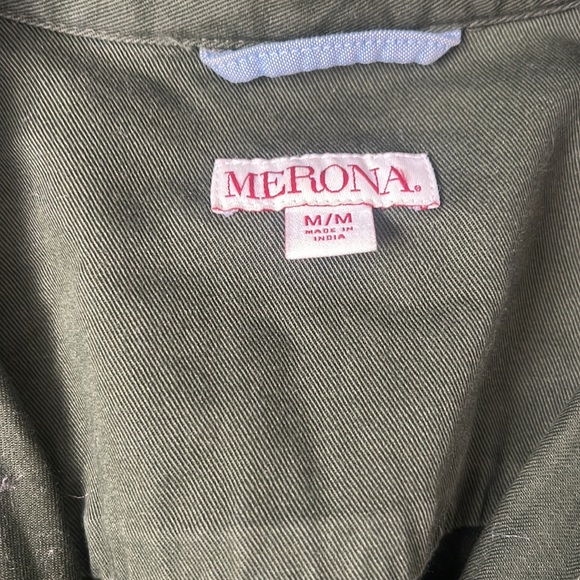 Green Button Down - Picture 3 of 5